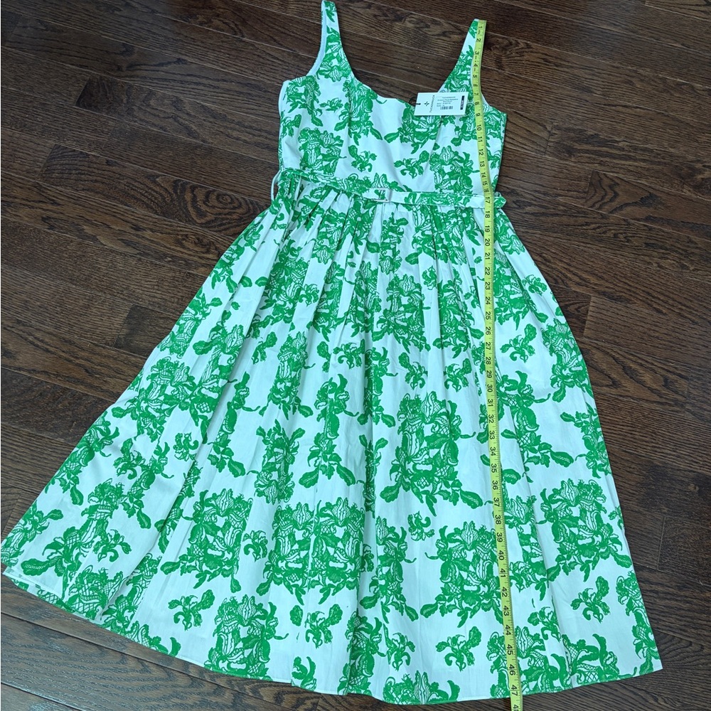 Emilia Wickstead Green & White Floral Sundress size 10
